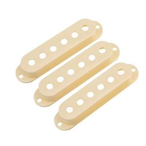 Musiclily Proプラスチックアメリカ/メキシコストラトギター用シングルピックアップカバー クリーム