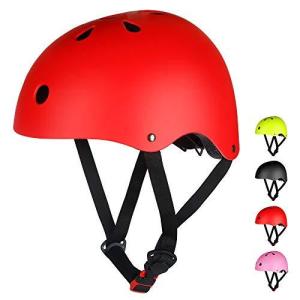 LAMONKE ヘルメット 子供 大人兼用 自転車ヘルメット スポーツヘルメット スケートボード アイススケート サイクリング 通学 スキー バイク