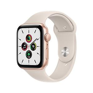 Apple Watch SE(GPSモデル)- 44mmゴールドアルミニウムケースとスターライトスポーツバンド