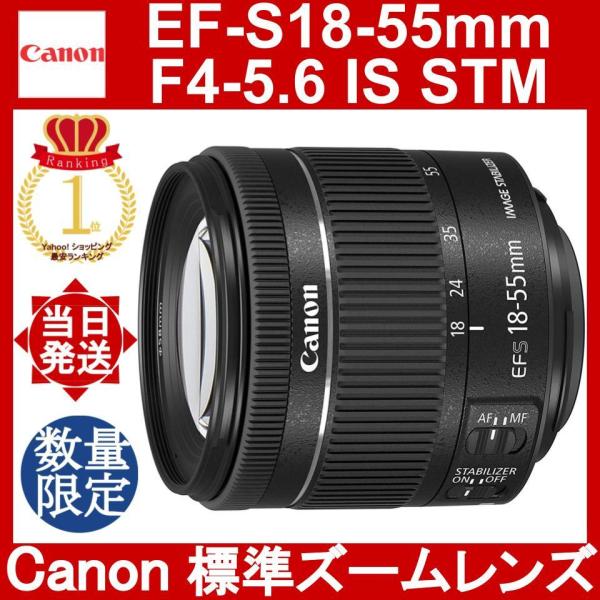 Canon EF-S18-55mm F4-5.6 IS STM キャノン 標準ズームレンズ APS-...
