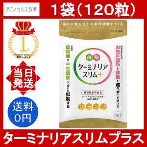 ターミナリアスリム+ 1袋 120粒 アミノセルス製薬 ターミナリアスリムプラス ダイエット 内臓脂肪 血糖値 中性脂肪 皮下脂肪 BMI サプリ サプリメント