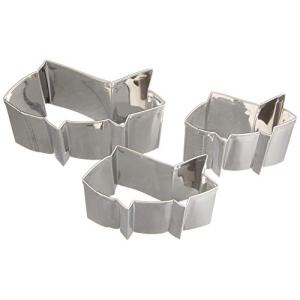 遠藤商事 業務用 抜型3個セット 鮎 18-8ステンレス 日本製