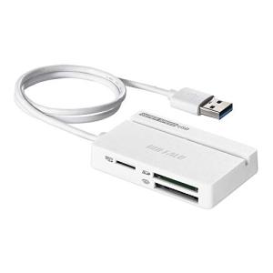 BUFFALO USB3.0 マルチカードリーダー スタンダードモデル ホワイト BSCR108U3WH