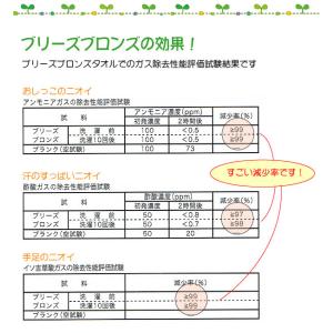 ブリーズブロンズ 消臭 スーパーミニタオル 1...の詳細画像5