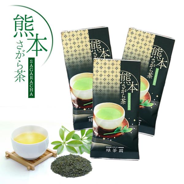 熊本相良村産さがら茶（90g×3本入）  特産品 一番茶葉 お茶 緑茶 煎茶 自園自製 送料無料