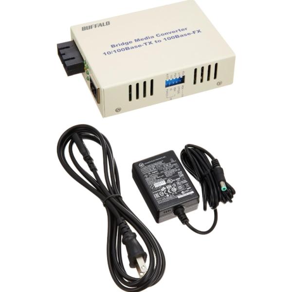 バッファロー 光メディアコンバータ シングルモード 5kmタイプ LTR2-TX-SFC5R ACア...