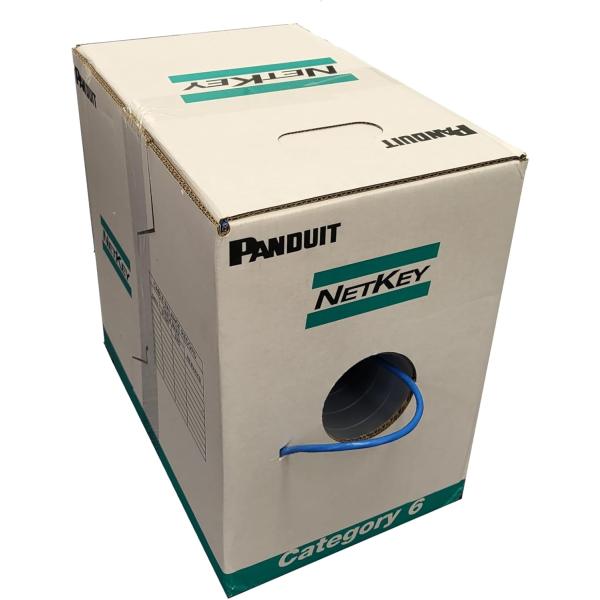 パンドウイット Panduit NetKey Cat6 UTP ケーブル 青 305m NUV6C0...