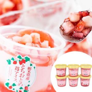 お中元 栃木県産 とちおとめ苺アイス６個