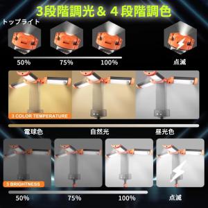 充電式 led 作業灯 屋外 200W ワーク...の詳細画像3