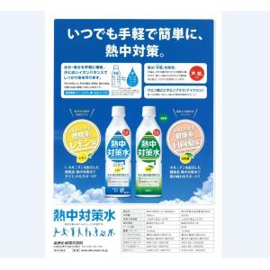 赤穂化成 熱中対策水 1ケース(24本) レモン味/日向夏味 500ml