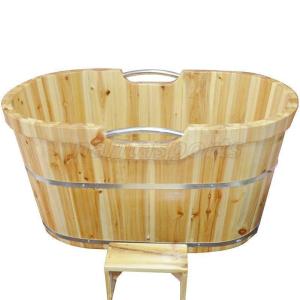 特売！実用品品質保証！ 厚い　シャワーバケツ　木製　美容院　お風呂　成人　風呂バケツ　サウナ　家庭用　シャワー浴槽