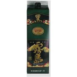 黒霧島 本格芋焼酎 25度1800mL パック 1本 : よろずや - 通販