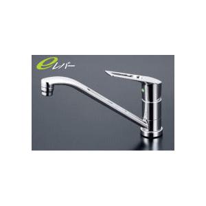 KVK 混合栓 KVK KM5011TEC 流し台用シングルレバー式混合栓 eレバー水