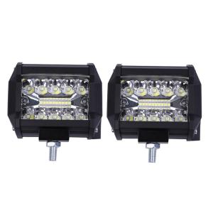 LED ワークライト 12V/24V 60W 6000K ホワイト 白色 防水 作業灯 デッキライト 投光器 前照灯 車幅灯 照明 トラック 2個