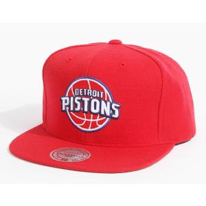 ミッチェル&ネス MITCHELL&NESS NBA デトロイト ピストンズ レッド NL99Z TSC PISTONS SNAPBACK スナップバック キャップ メンズ｜yorozwagon