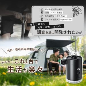 エアポンプ 2WAY コードレス ポータブルエ...の詳細画像1