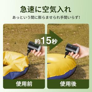 エアポンプ 2WAY コードレス ポータブルエ...の詳細画像5