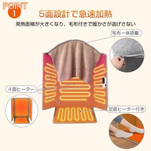 パネルヒーター 遠赤外線デスクヒーター 足元ヒ...の詳細画像5