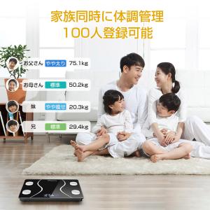 体重計 Bluetooth 体組成計 スマホ連...の詳細画像5