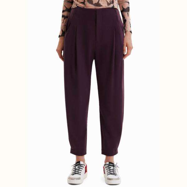 セール50%off デシグアル Desigual パンツ レディース パープル s