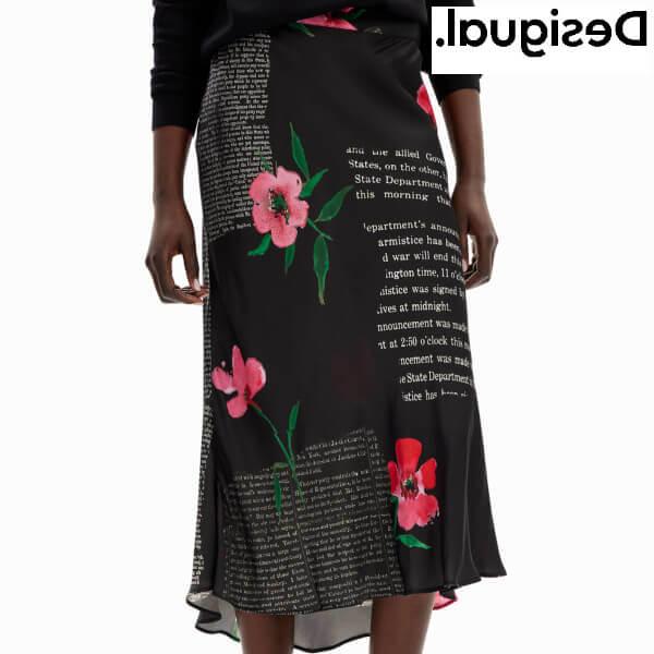 セール50%off デシグアル Desigual スカート ブラック 2024春夏 M L
