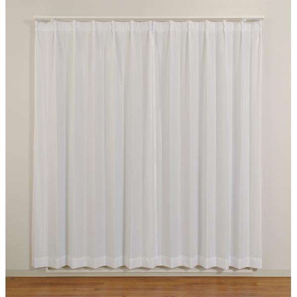 ミラーレースカーテン ライリーストライプ 幅100cm×丈203m2枚 遮熱 省エネ UVカット率9...