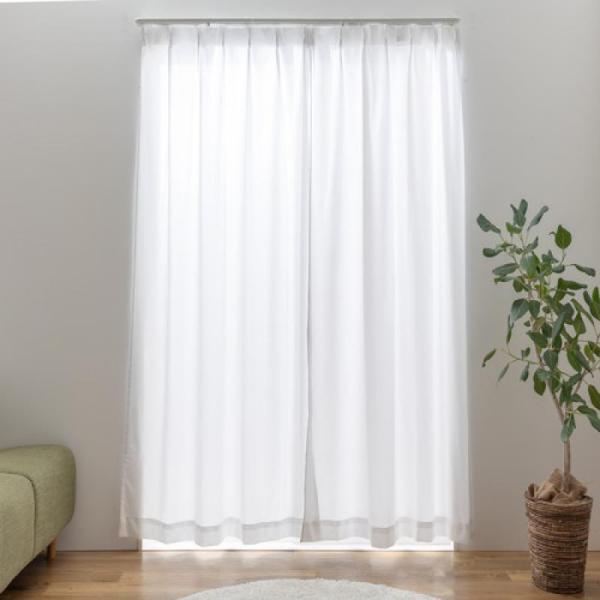 遮熱ミラーレースカーテン ソピア 幅150cm×丈176cm1枚 UVカット85％ 断熱25％ 保温...