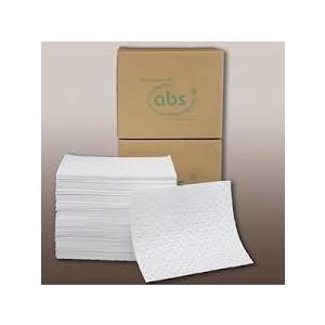 アブス　油専用吸着マット　白　MW454　100枚入り　送料無料　 厚み4