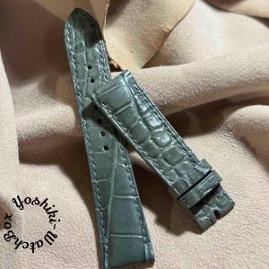 cro-1907 クロコダイル 腕時計 ベルト ブラック (ラグ幅21 mm