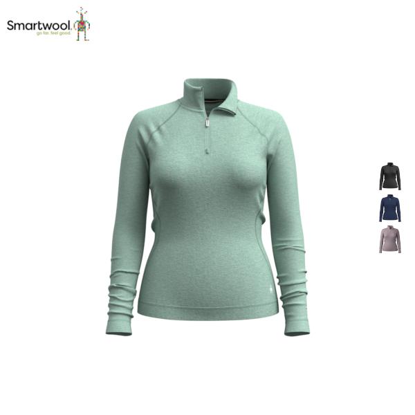スマートウール Smartwool ウィメンズ クラシックサーマルメリノ ベースレイヤー1/4ジップ...