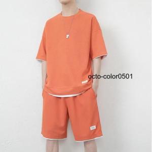 セットアップ メンズ 半袖 Tシャツ ショート...の詳細画像3