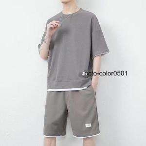 セットアップ メンズ 半袖 Tシャツ ショート...の詳細画像4