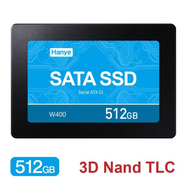 Hanye製 SSD 512GB 内蔵 2.5インチ 7mm SATAIII 6Gb/s R:520...