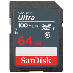SDメモリーカード SDXCカード Ultra 64GB UHS-I 100MB/s Class10 SanDisk サンディスク 海外向けパッケージ品 ゆうパケット送料無料