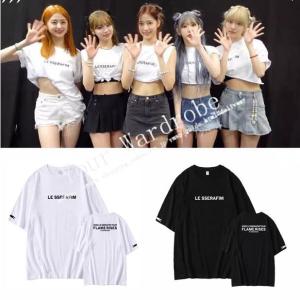 2023新品 LE SSERAFIM 韓流グッズ ライブ FLAME RISES 半袖 Tシャツ 春...