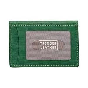 TRENDER LEATHER パスケースダブル グリーン TLPP-05W-G
