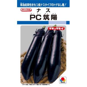 PC筑陽　1000粒　なす種子　【ナス種】【タキイのタネ】【野菜の種】