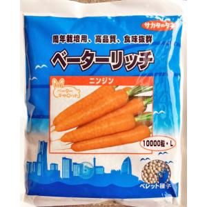 人参の種 ベーターリッチ ペレット1万粒 ( 野菜の種 ) : 菜園くらぶ