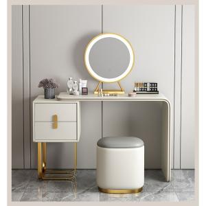 ドレッサー おしゃれ 自社製品 イタリア風 鏡台 レザー調 化粧台 化粧