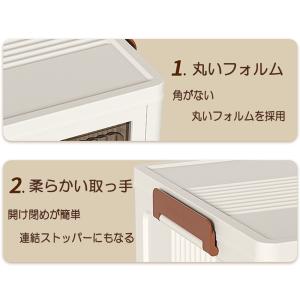 収納ボックス 折りたたみ 扉付き 両開き 前開...の詳細画像4