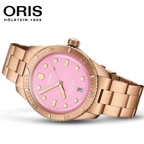 ORIS ダイバーズ６５　ブロンズ　ピンク  01 733 7771 3158-07 8 19 15...