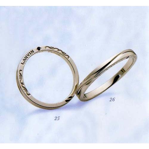 LANVIN (ランバン) Mariage　結婚指輪 （ペア2本分）　