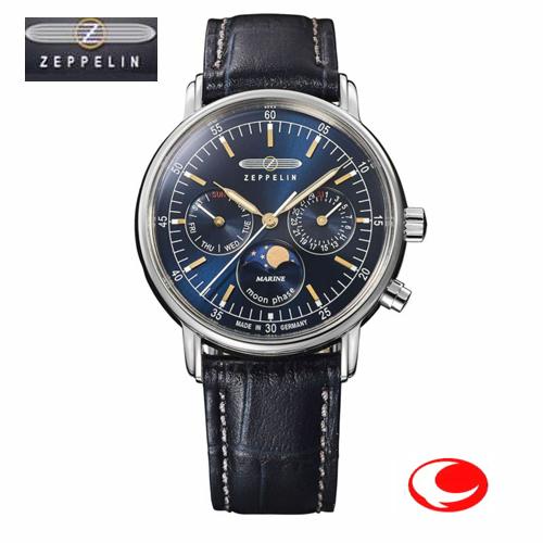 ZEPPELIN ツェッペリン   MARINE  8635-3     ドイツ製 メンズ  月の満...