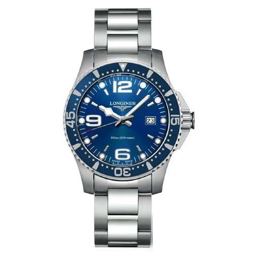 あすつく　LONGINES ロンジン 腕時計 ハイドロコンクエスト 　ブルー　39mm　300m防水...