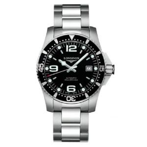 ロンジン　腕時計 LONGINES（ロンジン） 腕時計 ハイドロコンクエスト ブラック文字板