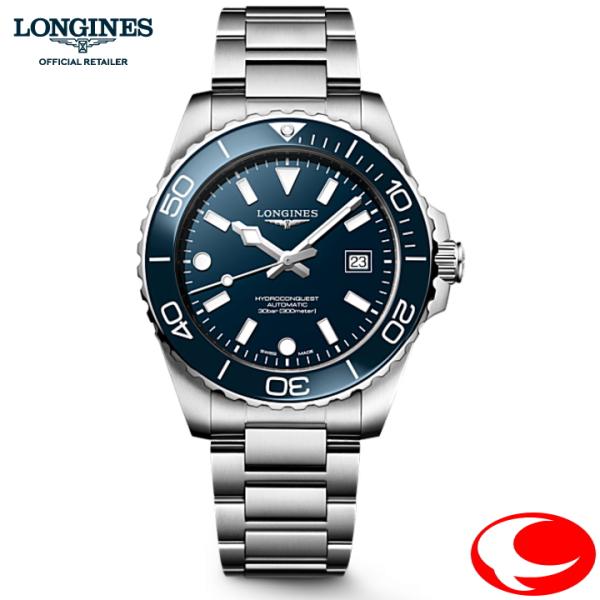 あすつく LONGINES  ロンジン  ハイドロコンクエスト 自動巻 メンズ 腕時計 42mm ス...