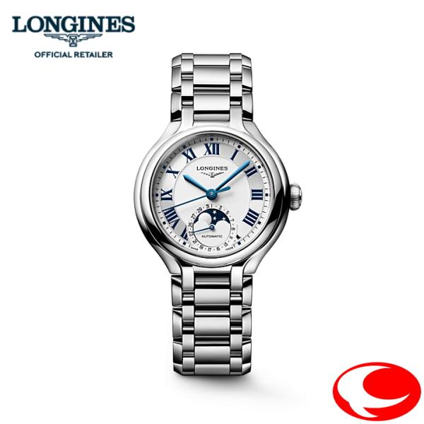 あすつく【正規５年間保証付】LONGINES ロンジン 腕時計  プリマルナ ムーンフェイズ 34m...