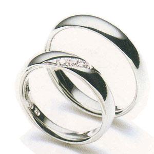 ラザールダイヤモンド　マリッジリング[結婚指輪]　(画像後ろ側)  LG011PR　納期約1ヶ月｜yosii-bungu