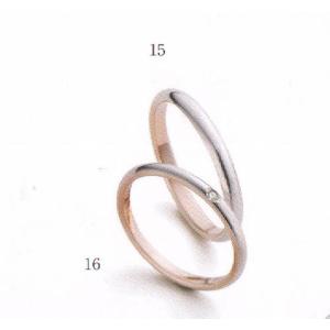 マリ・エ・マリ 　結婚リング [マリッジ]  Marie et Marie　No１6（下側ダイヤモンド入り）