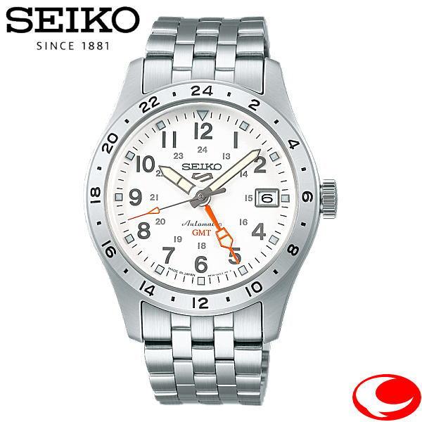 （あすつく）SEIKO セイコー5スポーツ Field series GMT  ホワイト文字盤 メカ...